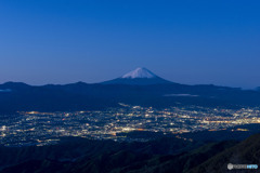 小楢山からの夜明け
