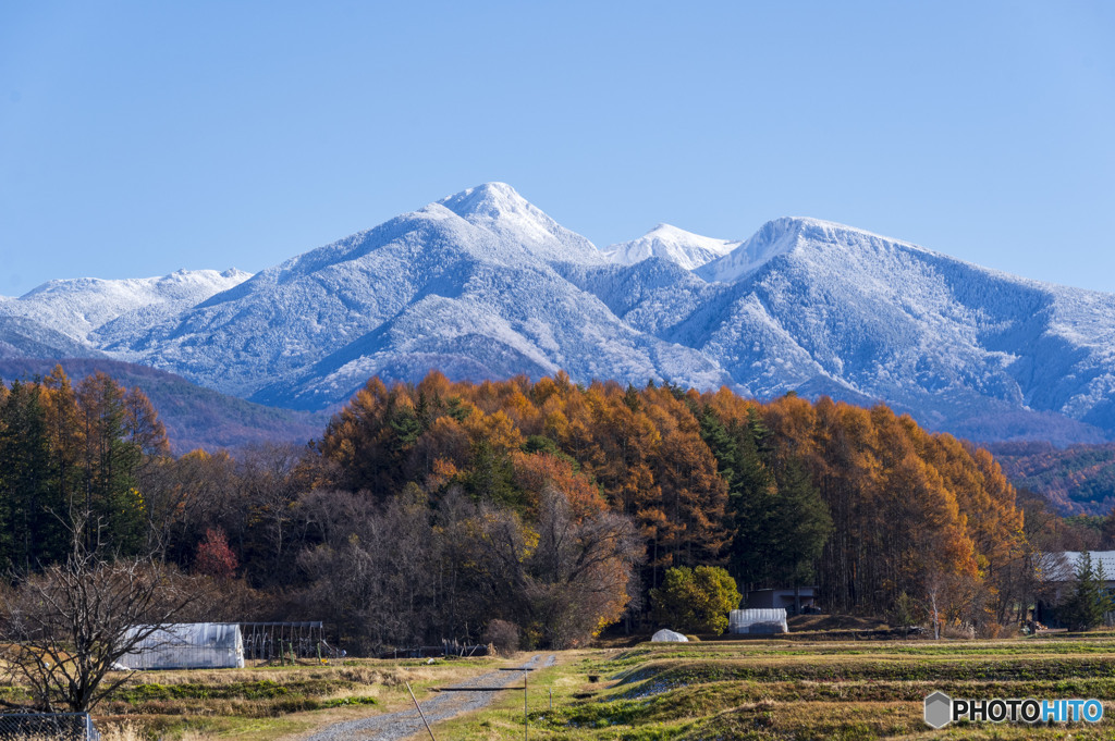 八ヶ岳と紅葉