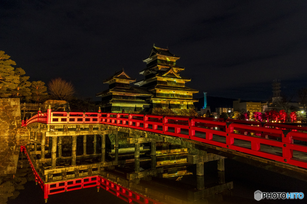 松本城プロジェクションマッピング