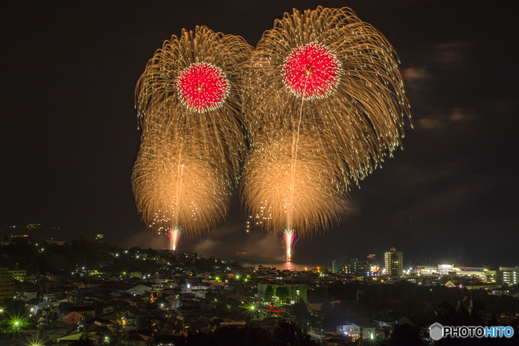 １１月の湯河原花火１