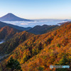 紅葉と雲海