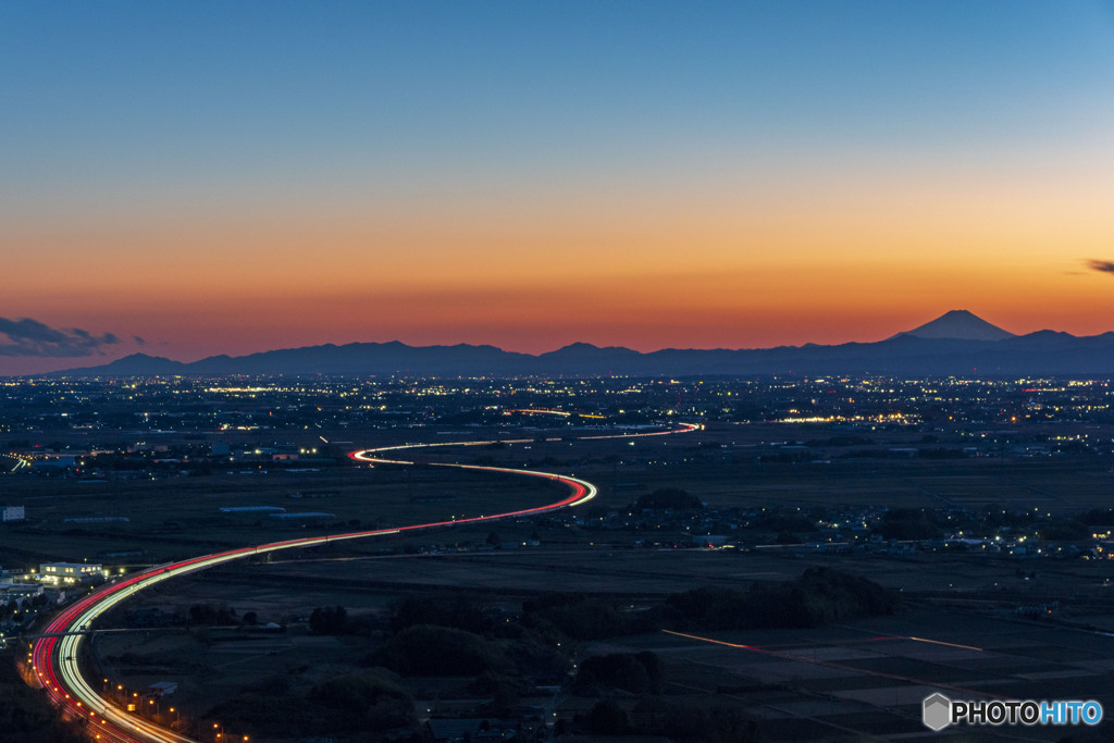 三毳山公園からの富士山