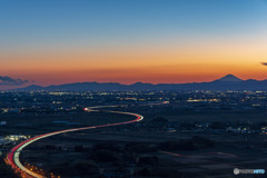 三毳山公園からの富士山