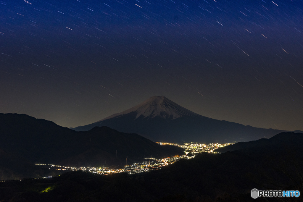 高川山からの夜景