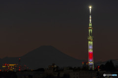 正月色スカイツリー