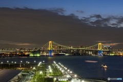 豊洲市場緑化屋上広場より