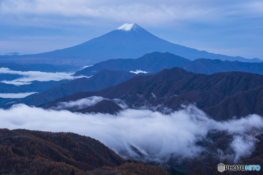 雁ヶ腹摺山からの夜明け