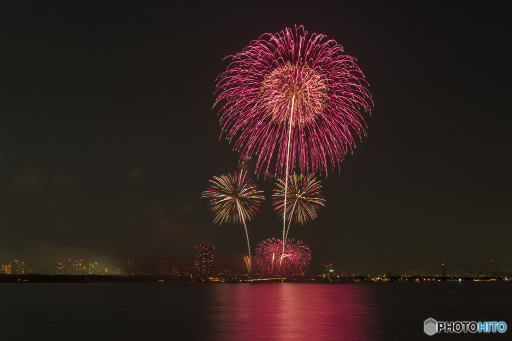 千葉xmas芸術花火２