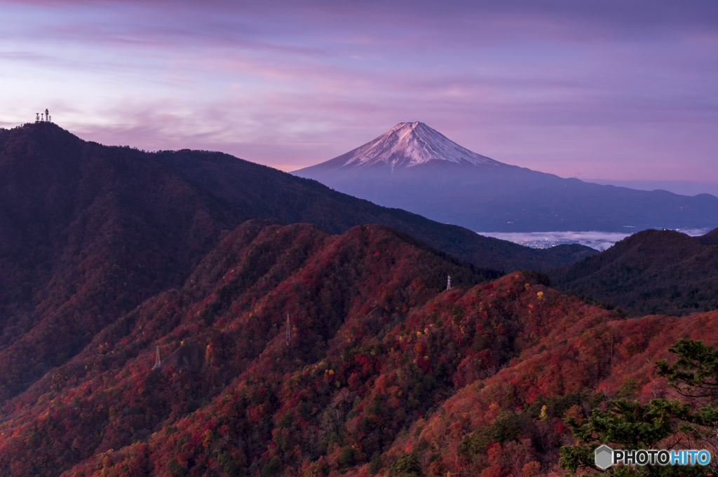 朝焼けの三つ峠