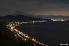 さった峠からの夜景