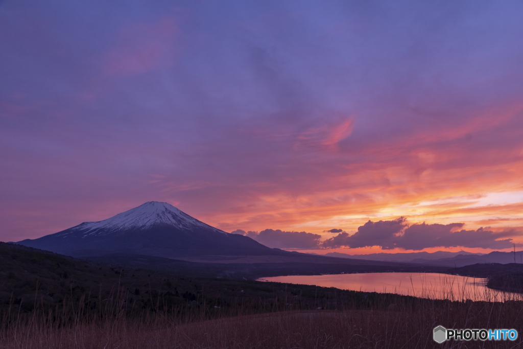 夕焼け富士