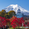 レーダードームと富士山