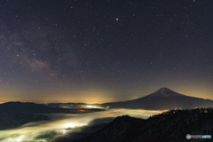 星空と雲海