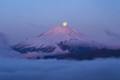 雲間のパール富士