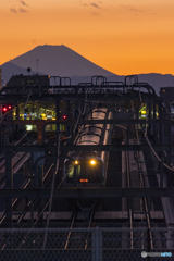 ロマンスカーと富士山２