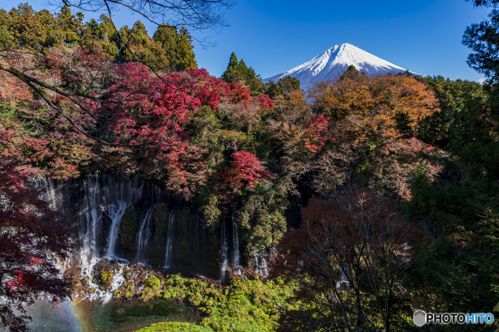 白糸の滝の紅葉