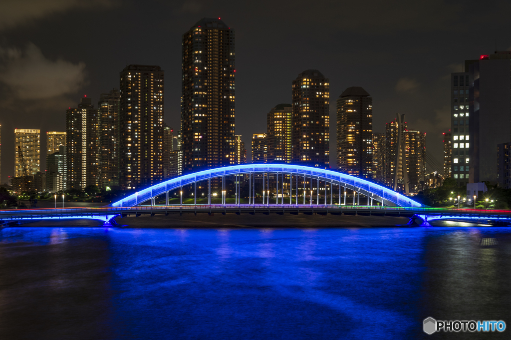 永代橋 オリンピックカラー