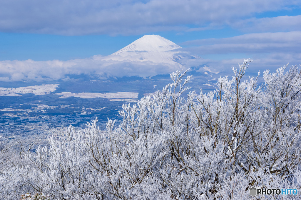 雪景色の金時山３