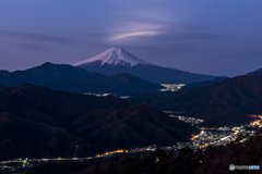 ロケットと富士山