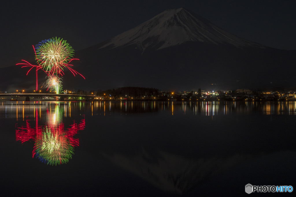 2024河口湖冬花火２