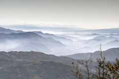 虫倉山より雲海を望む