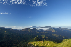 横手山より八ヶ岳を望む