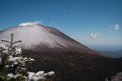 晩秋の浅間山を望む