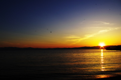 びわこの夕焼け