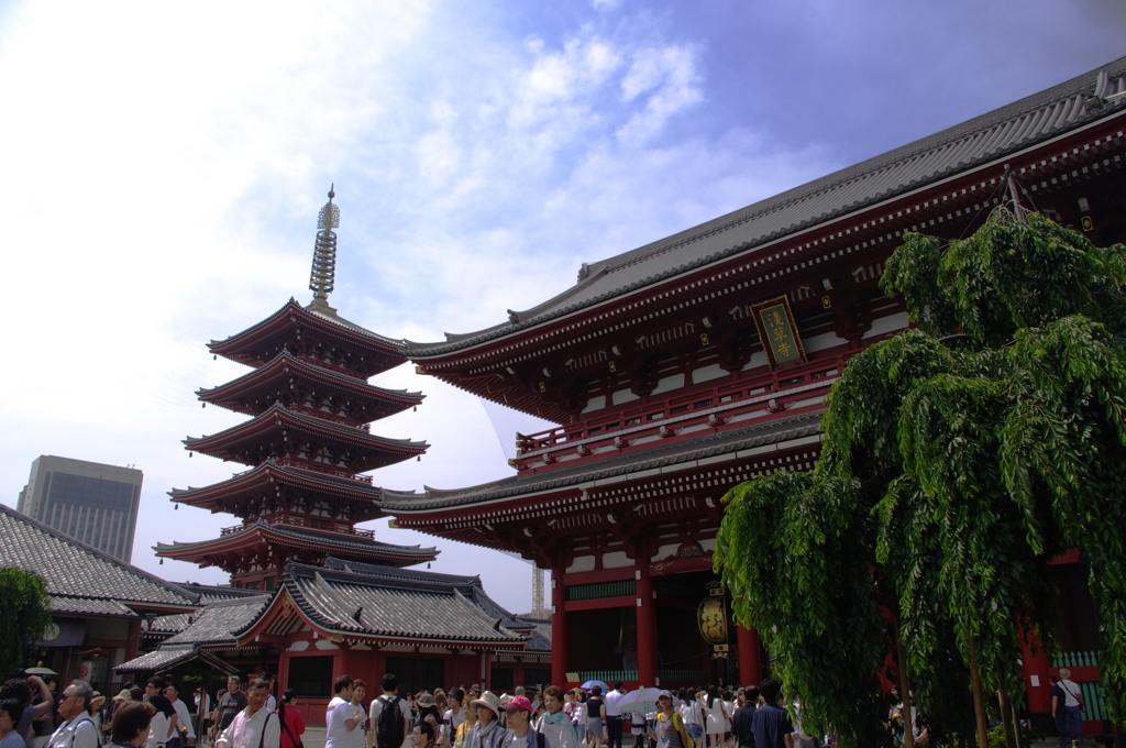 浅草寺の境内は