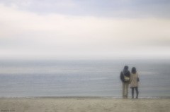 空と海と砂浜と