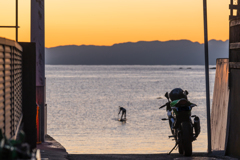 森戸海岸のある風景