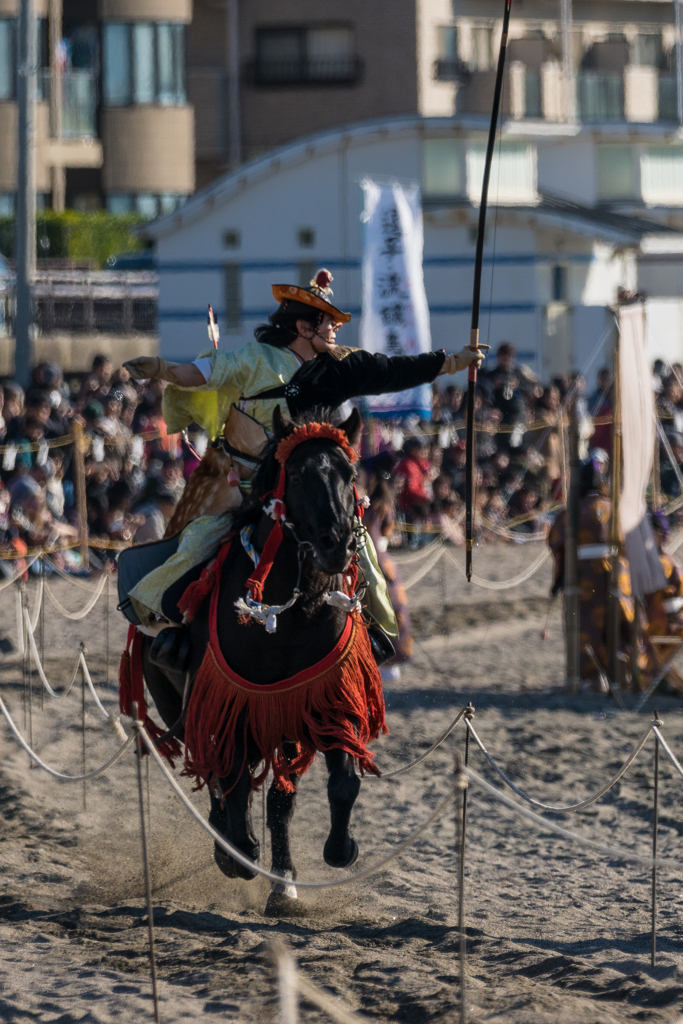 逗子海岸　流鏑馬
