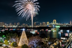 平成最後のお台場レインボー花火