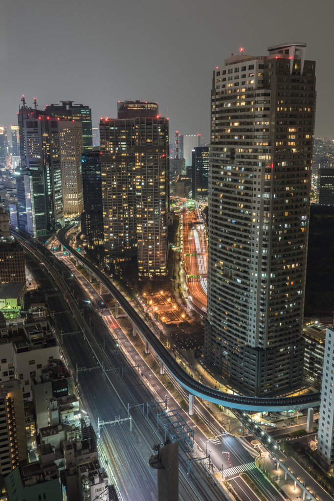 貿易センタービルからの夜景