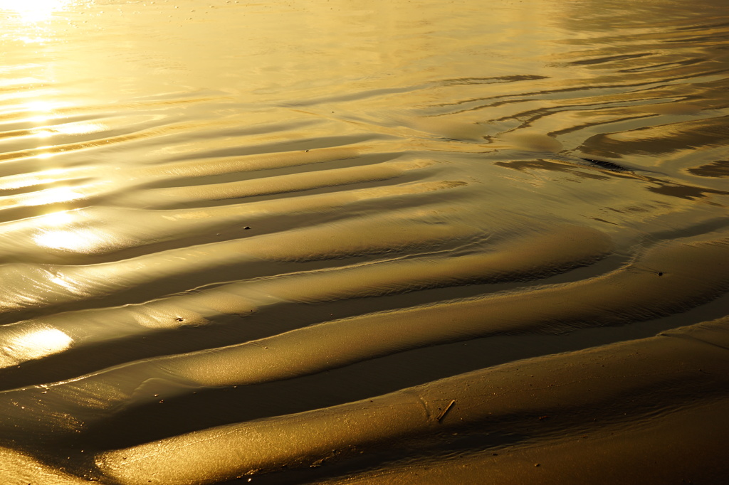 波打ち際のしましま