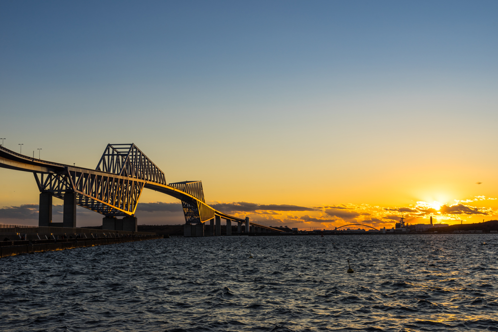 東京ゲートブリッジ・夕景