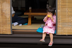 奈良井宿で出会った子