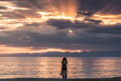 逗子海岸　光芒