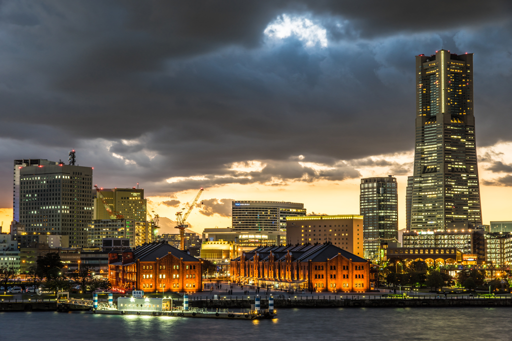 大桟橋からのみなとみらい