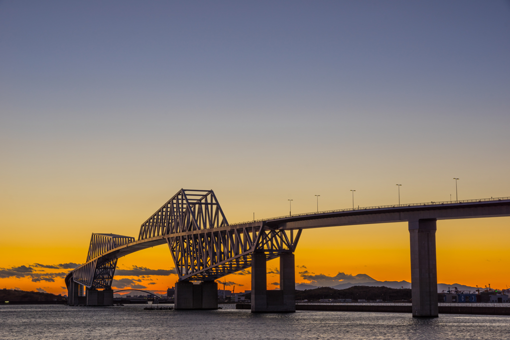 東京ゲートブリッジ・夕景