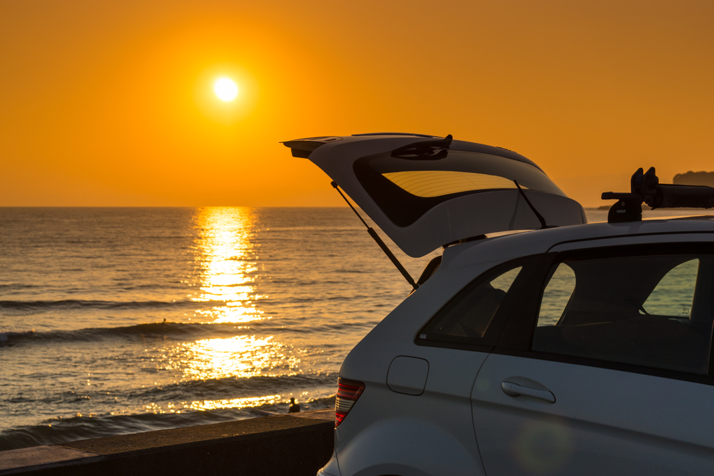 夕刻の七里ヶ浜