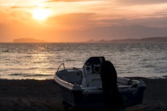森戸海岸夕景