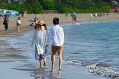 森戸海岸のカップル