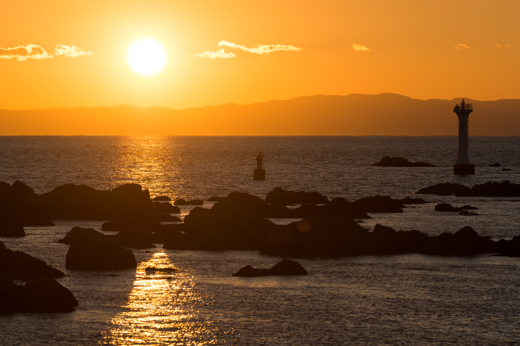 森戸の夕陽