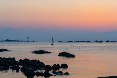 真名瀬　夕景