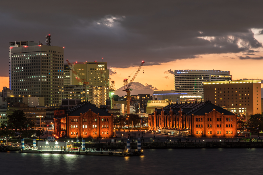 大桟橋からの富士山