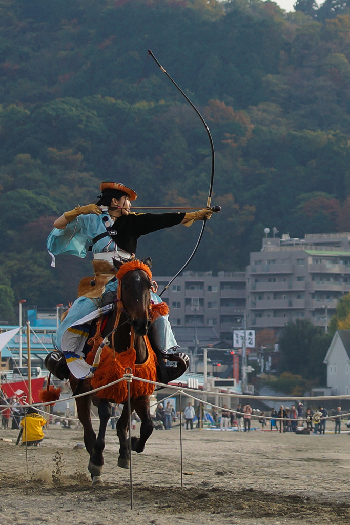 逗子海岸　流鏑馬