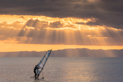 逗子海岸　天使の梯子