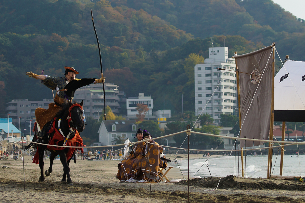 逗子海岸　流鏑馬