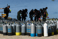 タンクとダイバー
